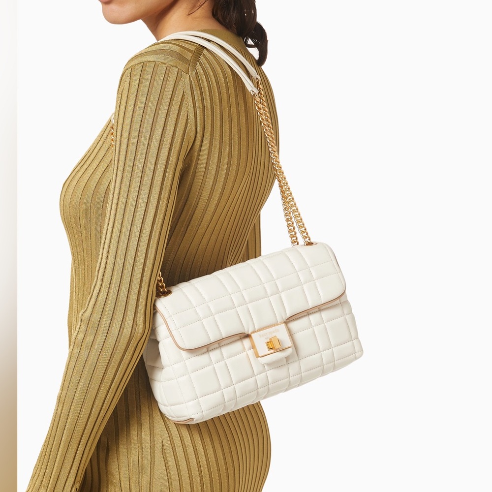 kate spade new york
Evelyn Quilted Leather Medium Shoulder Crossbody Ivory